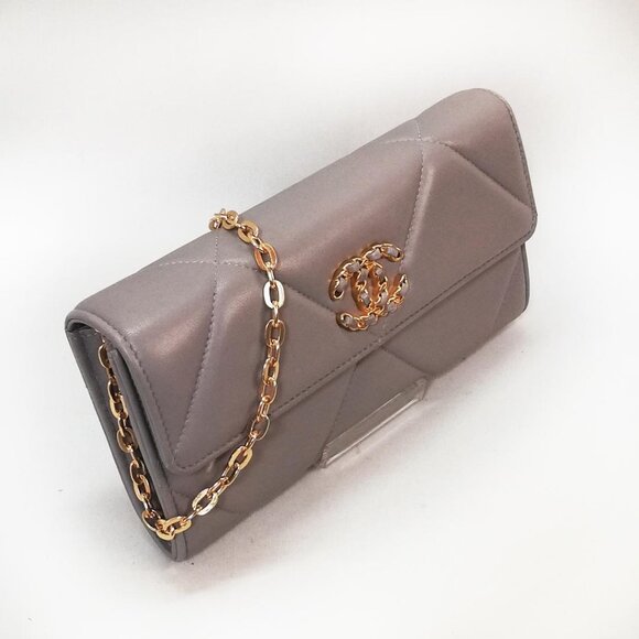 Authentic CHANEL CC Lambskin Wallet on Chain WOC Shoulder Crossbody Bag Leather - Picture 2 of 10